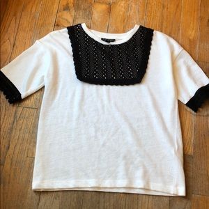 Topshop embroidered knit shirt